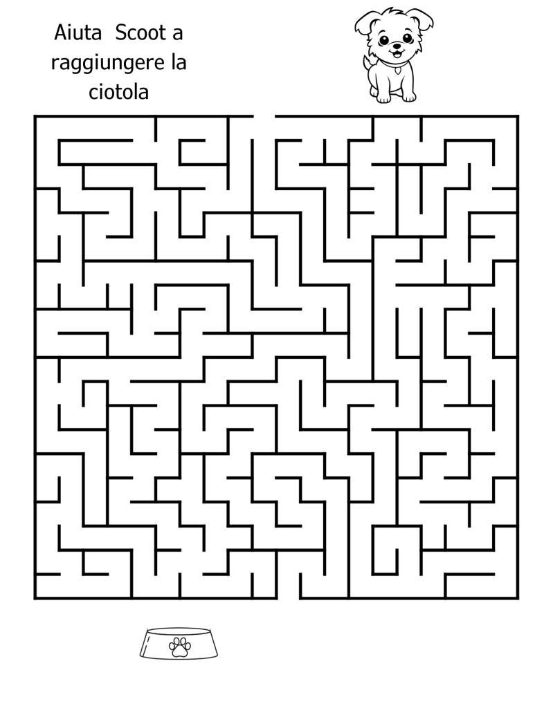 labirinti gratis per bambini, giochi per bambini gratis, schede cognitive gratis per bambini