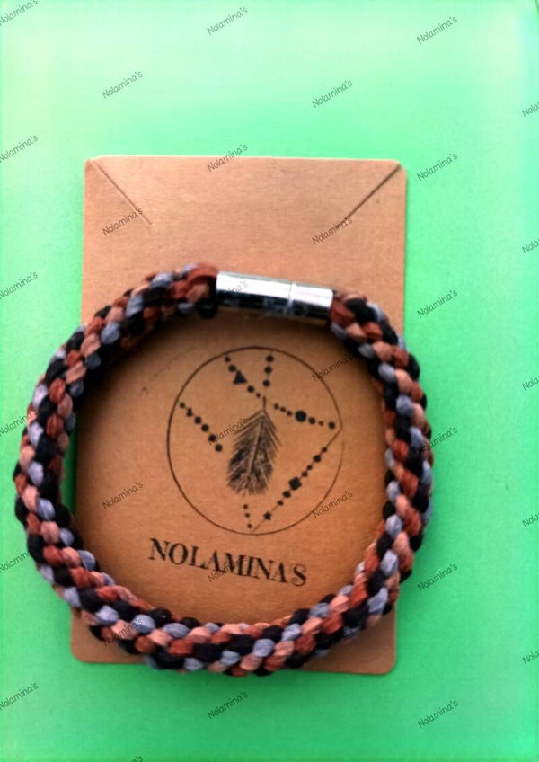 Herrenarmband Lederoptik (Men's bracelet leather look)