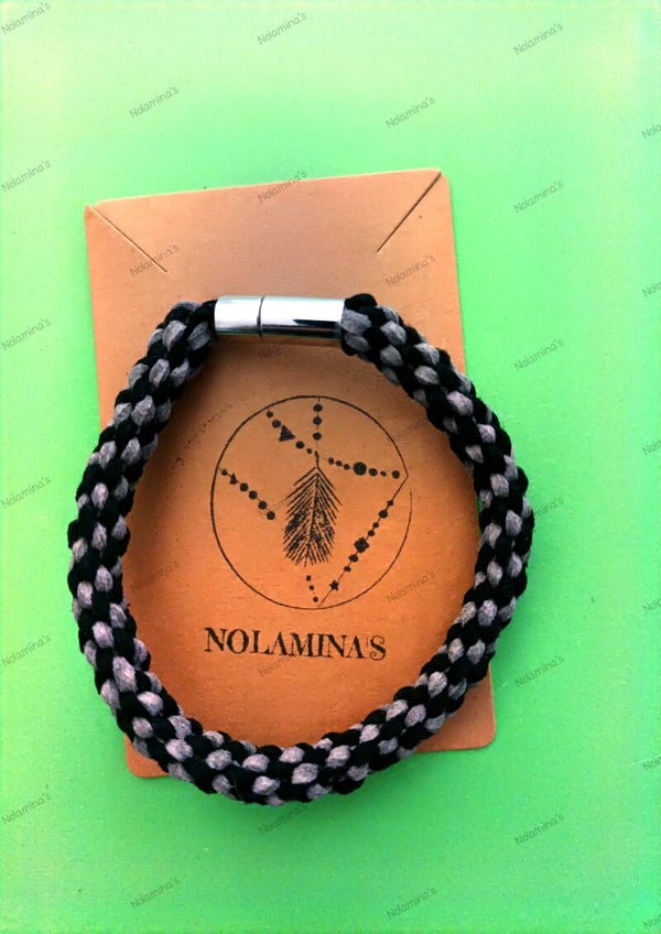 Herrenarmband Lederoptik (Men's bracelet leather look)