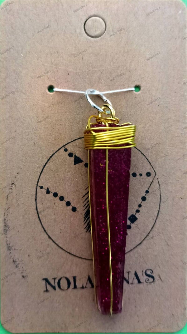 Ketten Anhänger Epoxy -Pyramide-(Chain pendant epoxy -pyramid-)