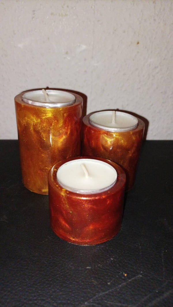 Kerzenhalter Teelicht 3er Set (Candle holder tealight set of 3)