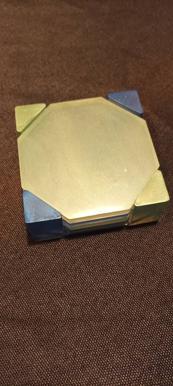 Glas Untersetzer eckig (Square glass coasters)