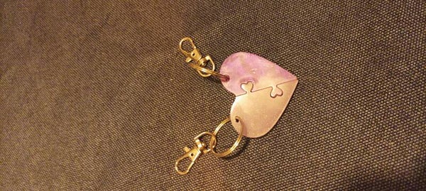 Schlüsselanhänger Herz Puzzle (Keychain heart puzzle)