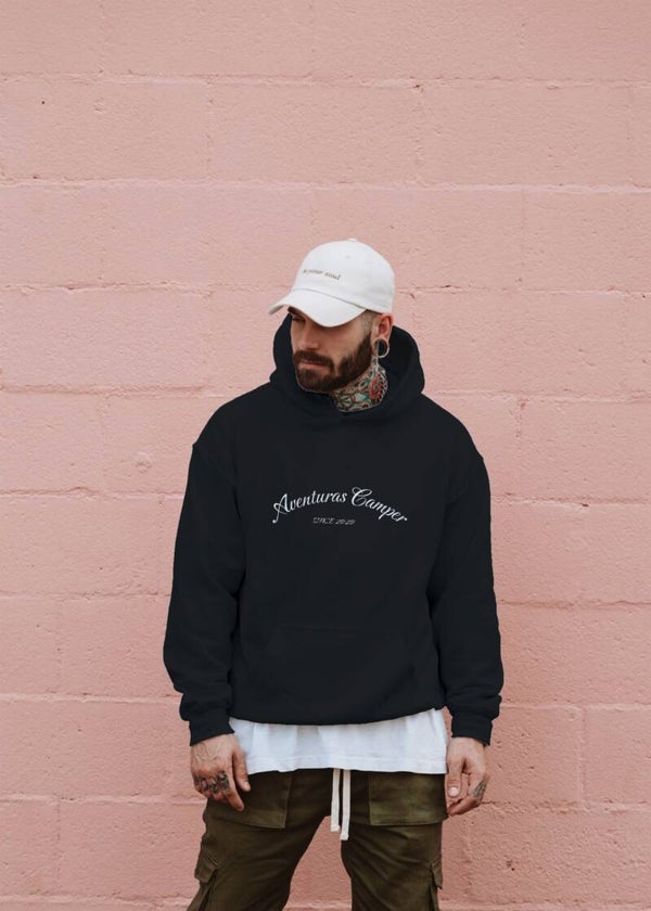 Sudadera con capucha aventuras camper