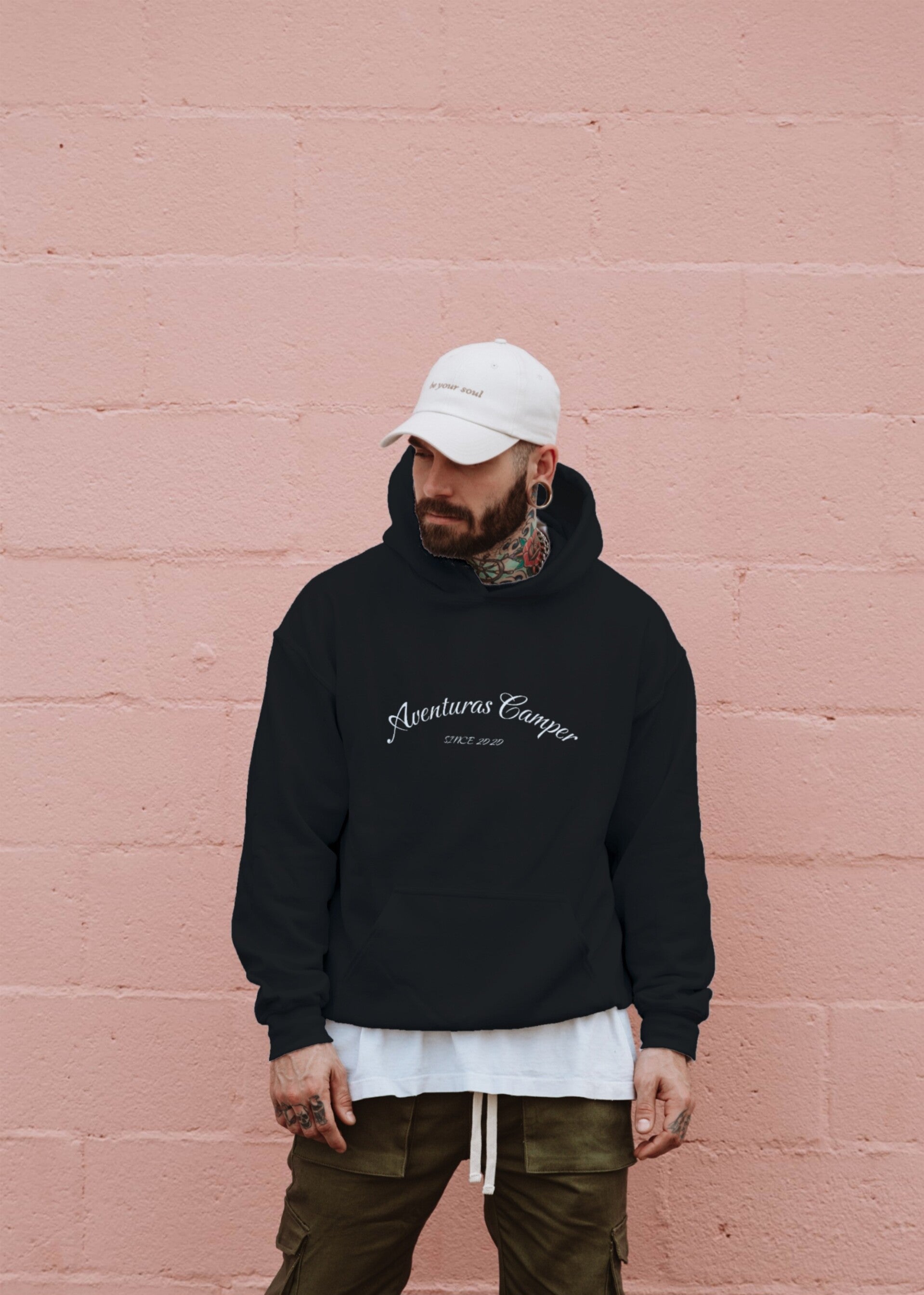 Sudadera con capucha aventuras camper