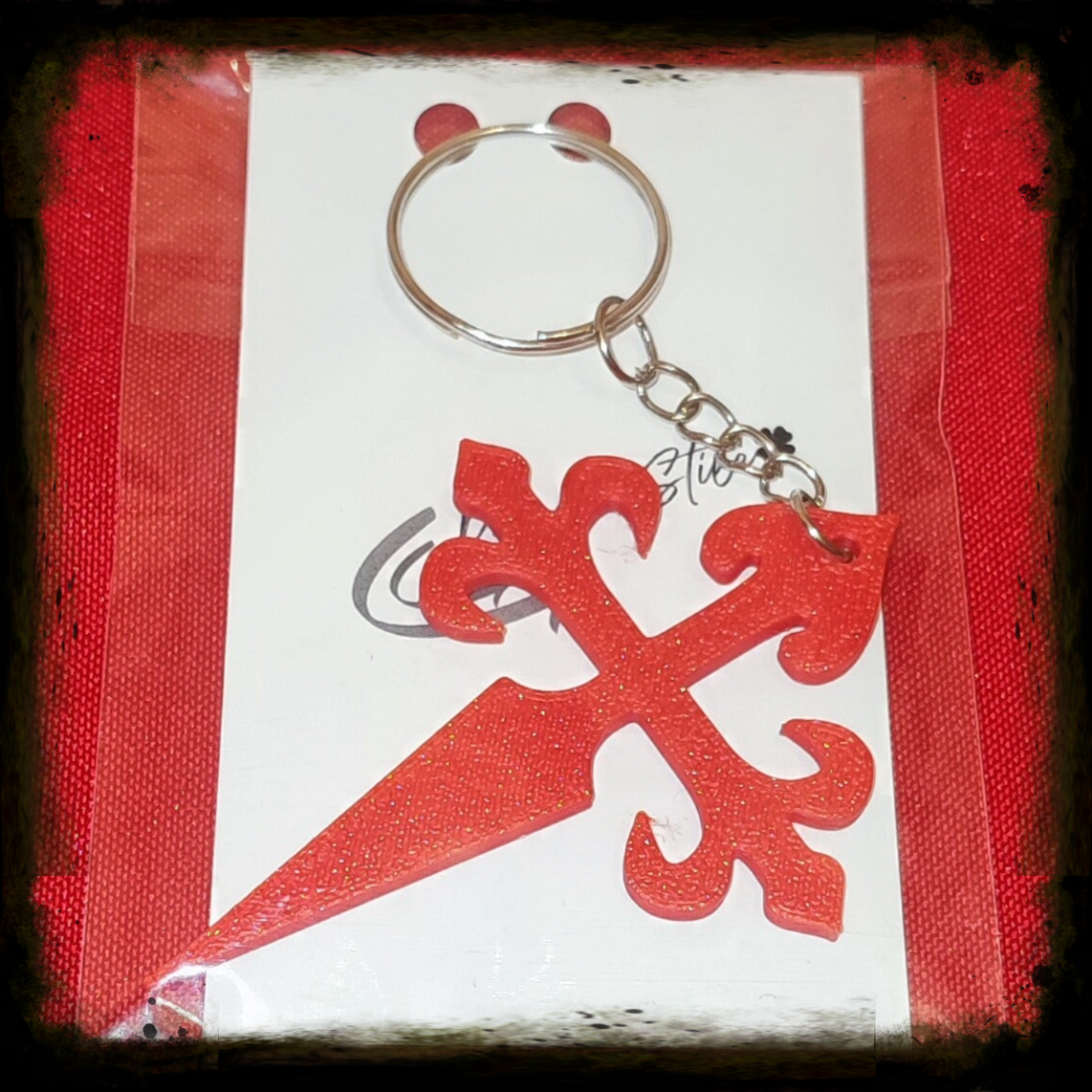 Llavero cruz camino de Santiago