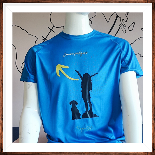 Camiseta peregrina con peludito