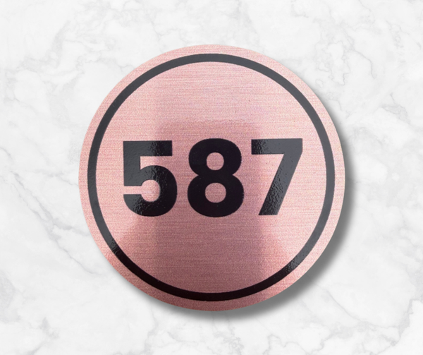 Magnetisch Wedstrijdnummer - Rosé