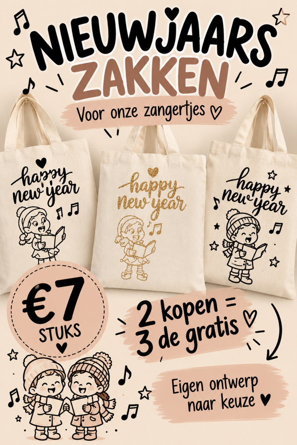 Nieuwejaars zing zak