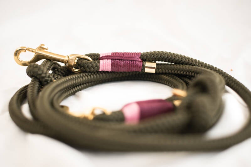 Lergergroen, Aubergine &amp; Baby roze