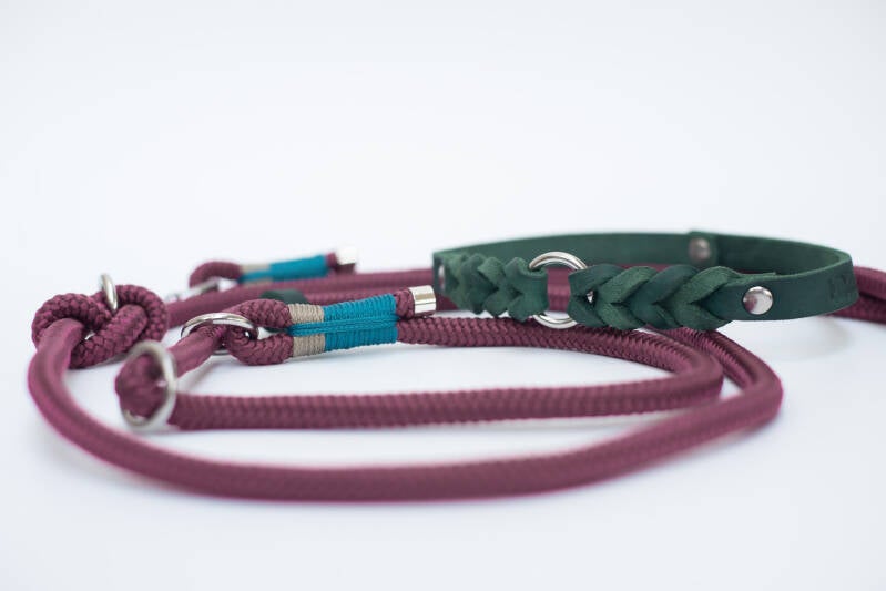 Aubergine, Tan, Aqua &amp; Donkergroen