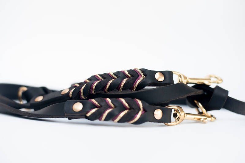 Zwart, Aubergine &amp; Goud glitter