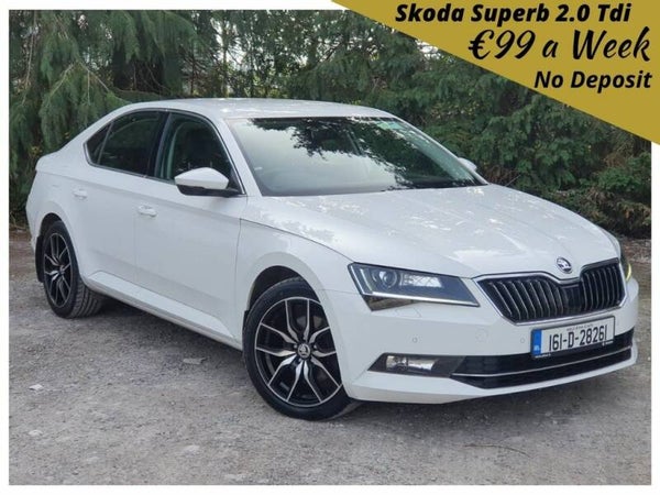 2016 WHITE Skoda Superb 2.0 TDI 150 BHP Style, TOP DEAL