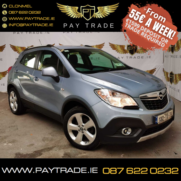 2013 OPEL MOKKA SILVER BLUE SC 1.7 CROSSOVER SUV FINANCE WARRANTY