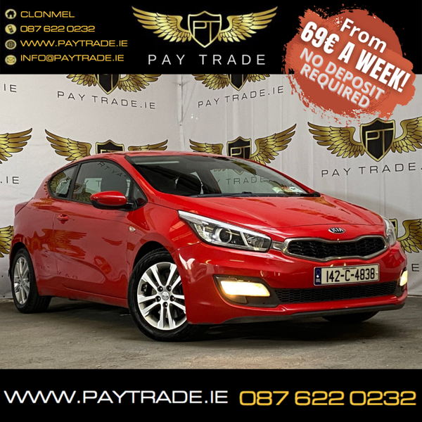 2014 KIA PRO CEED 1.4 EX 3DR LOW TAX FINANCE WARRANTY