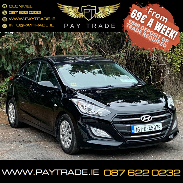 2016 HYUNDAI I30 PERFECT FIRST CAR FINANCE WARRANTY