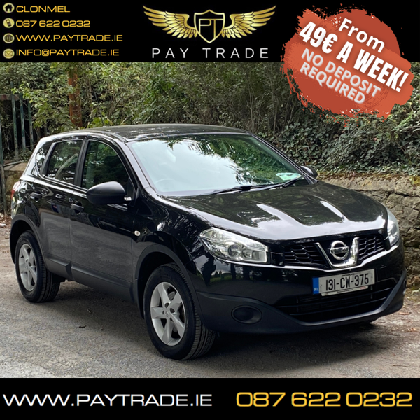 13 NISSAN QASHQAI AWD LOW KMS FINANCE WARRANTY