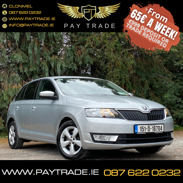2015 SKODA RAPID SPORTBACK AMBITION FINANCE WARRANTY