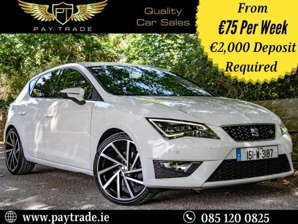 Seat Leon FR 2015 184hp High Spec WHITE
