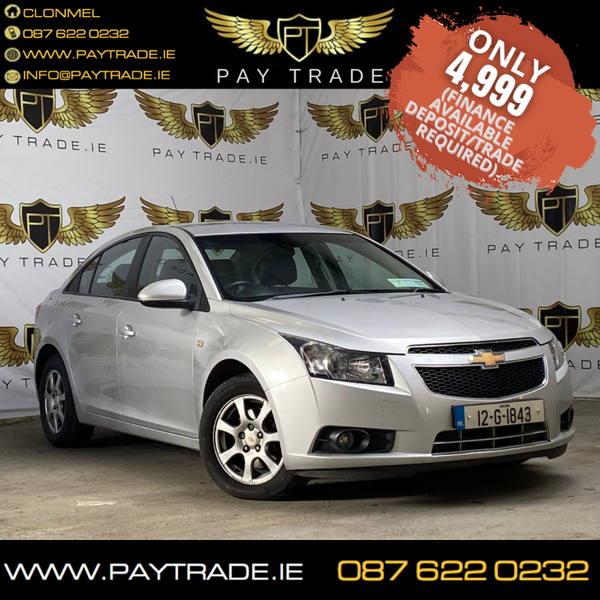 2012 CHERVOLET CRUZE 2.0 LS FINANCE