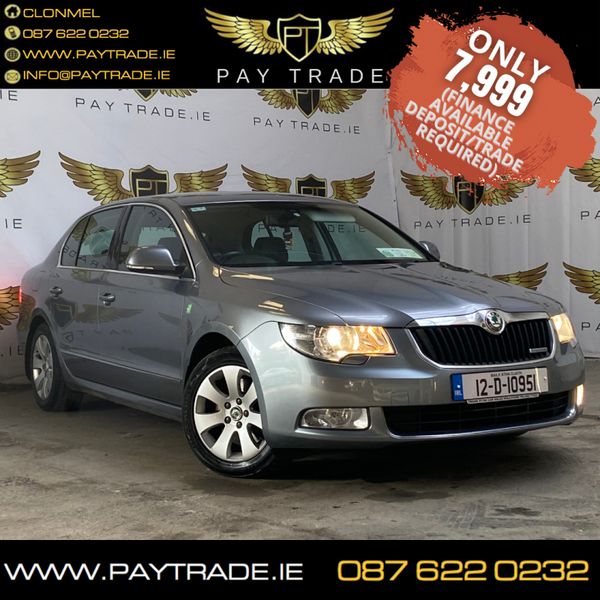 2012 SKODA SUPERB AMBITION GL 1.6 TDI FINANCE