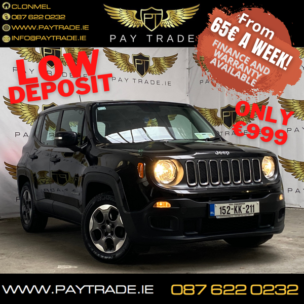 2016 JEEP RENEGADE 1.6 120HP SPORT FWD FINANCE