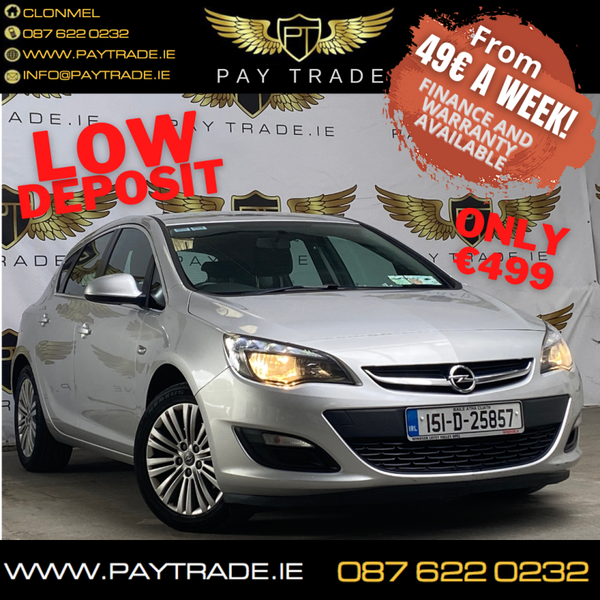 2015 OPEL ASTRA EXCITE 1.6 CDTI FINANCE WARRANTY