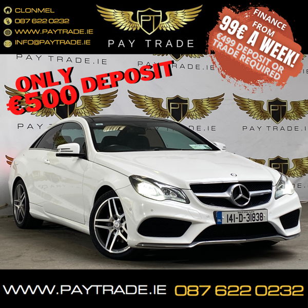 14 MERCEDES-BENZ E220 COUPE AMG FINANCE WARRANTY