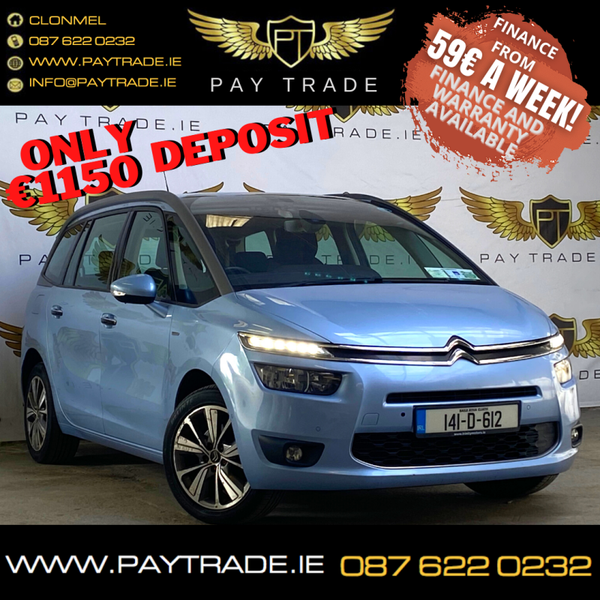 2014 CITROEN C4 GRAND PICASSO 7 SEATER WARRANTY