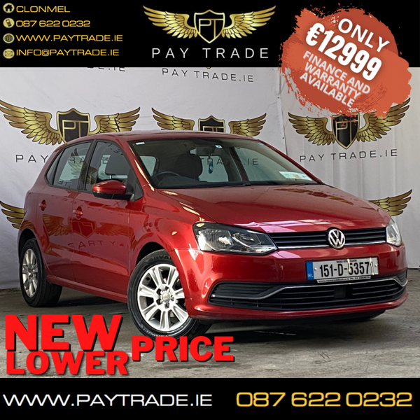 2015 VW POLO 1.2 COMFORTLINE+ AUTOMATIC WARRANTY FINANCE