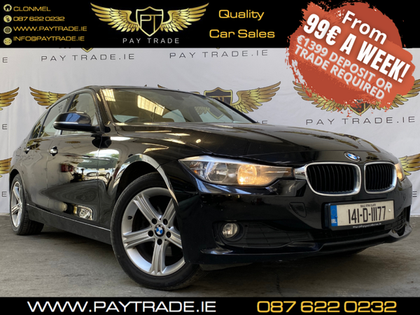 2014 BMW 318 2.0 BLACK, CREAM LEATHER FINANCE