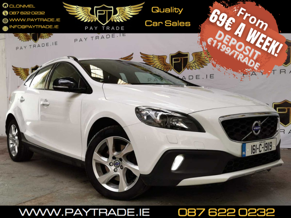 2016 VOLVO V40 2.0 D2 CROSS COUNTRY WHITE PEARL