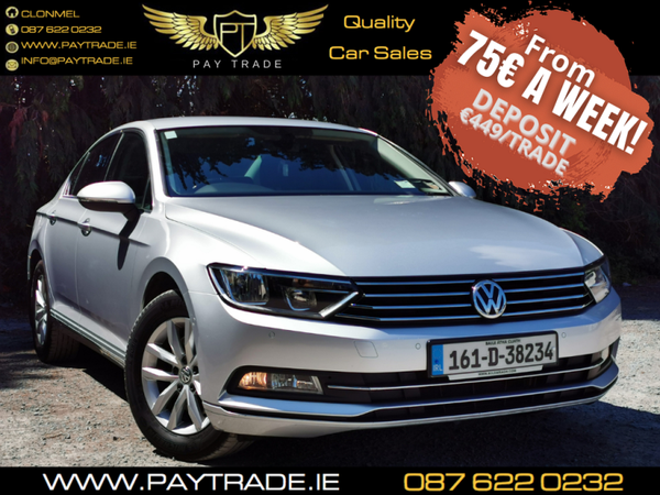 2016 VOLKSWAGEN PASSAT COMFORTLINE LOW KMS FINANCE