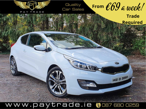 2014 KIA PRO CEED WHITE SPORT DIESEL LOW KM WARRANT TOP DEAL