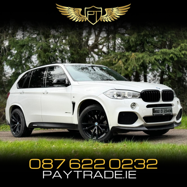 2018 BMW X5 3.0 X DRIVE 40D M SPORT 7 SEATER WHITE
