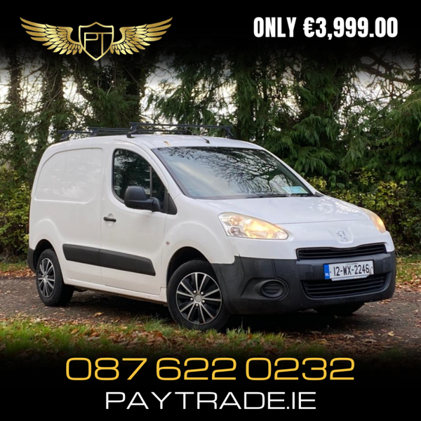2012 PEUGEOT PARTNER 3 SEATER ACTIVE 1.6 HDI