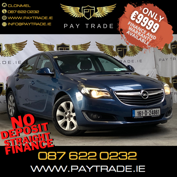 2016 OPEL INSIGNIA NO DEPOSIT FINANCE & WARRANTY