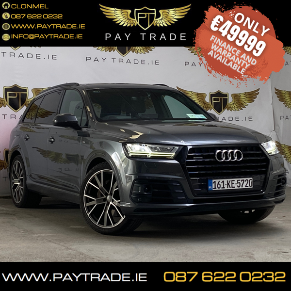2016 AUDI Q7 SLINE QUATTRO 7 SEATER FINANCE WARRANTY