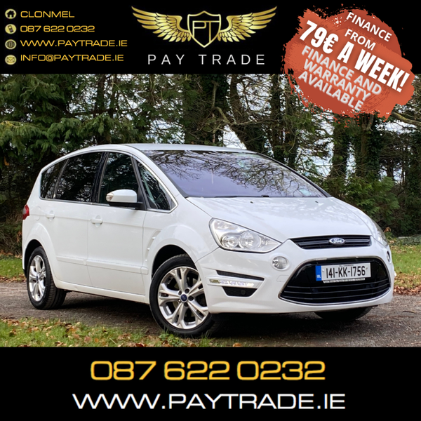 DEPOSIT TAKEN 2014 FORD S-MAX TITANIUM 7 SEATER FINANCE WARRANTY