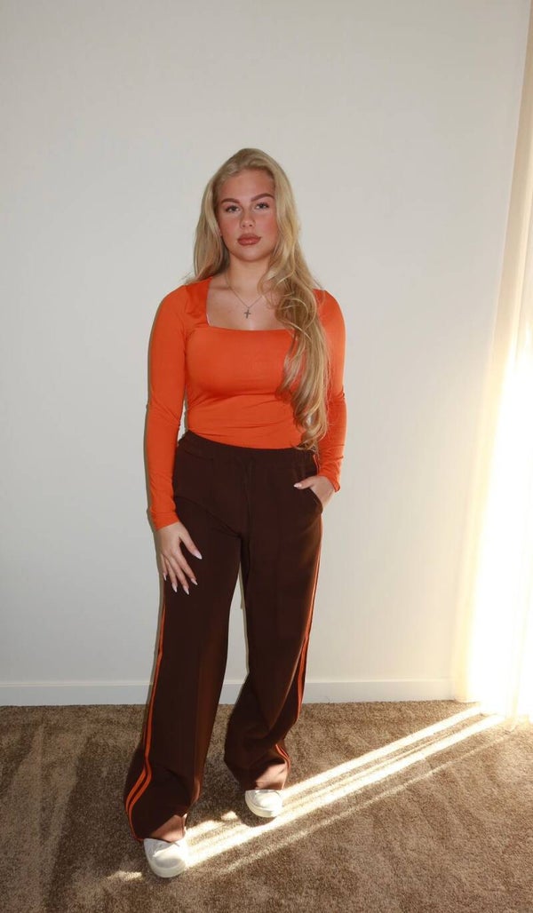 Comfy broek bruin