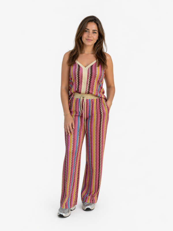 Zigzag set paars