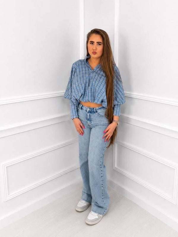 Blouse streepjes 🩵