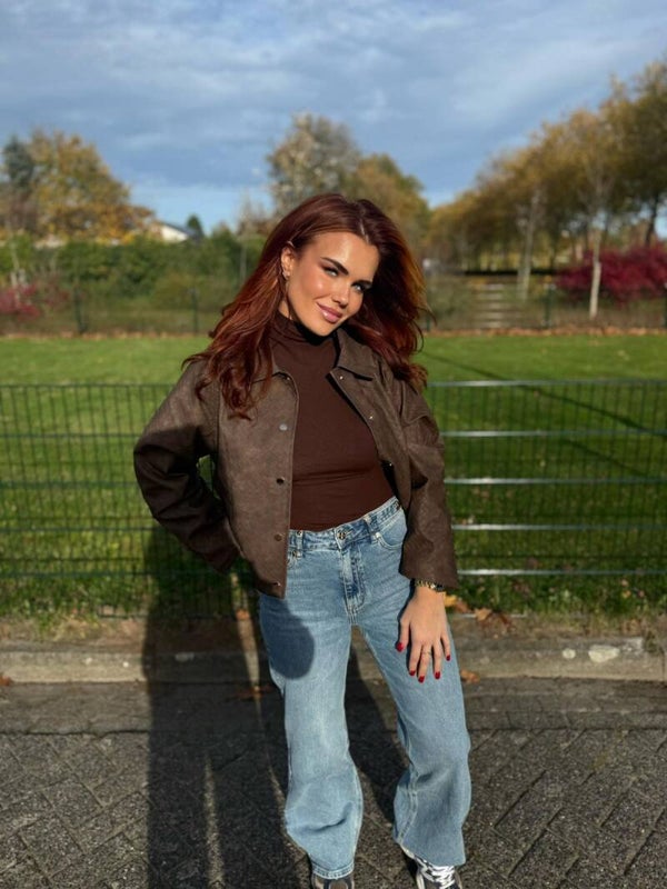 Jasje bruin leer