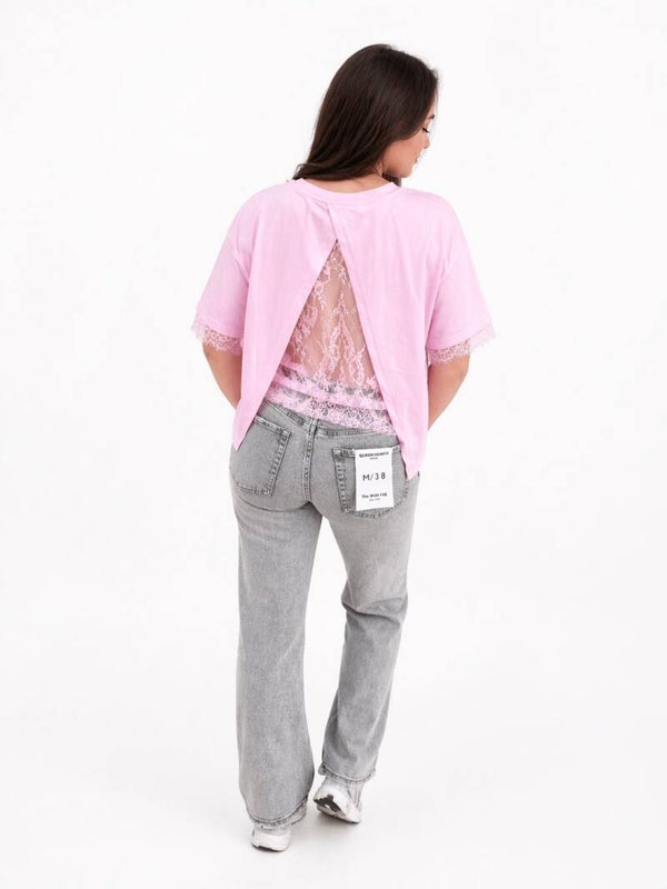 Top roze kant