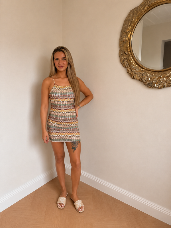 The prefect zigzag summer dres🤎💛