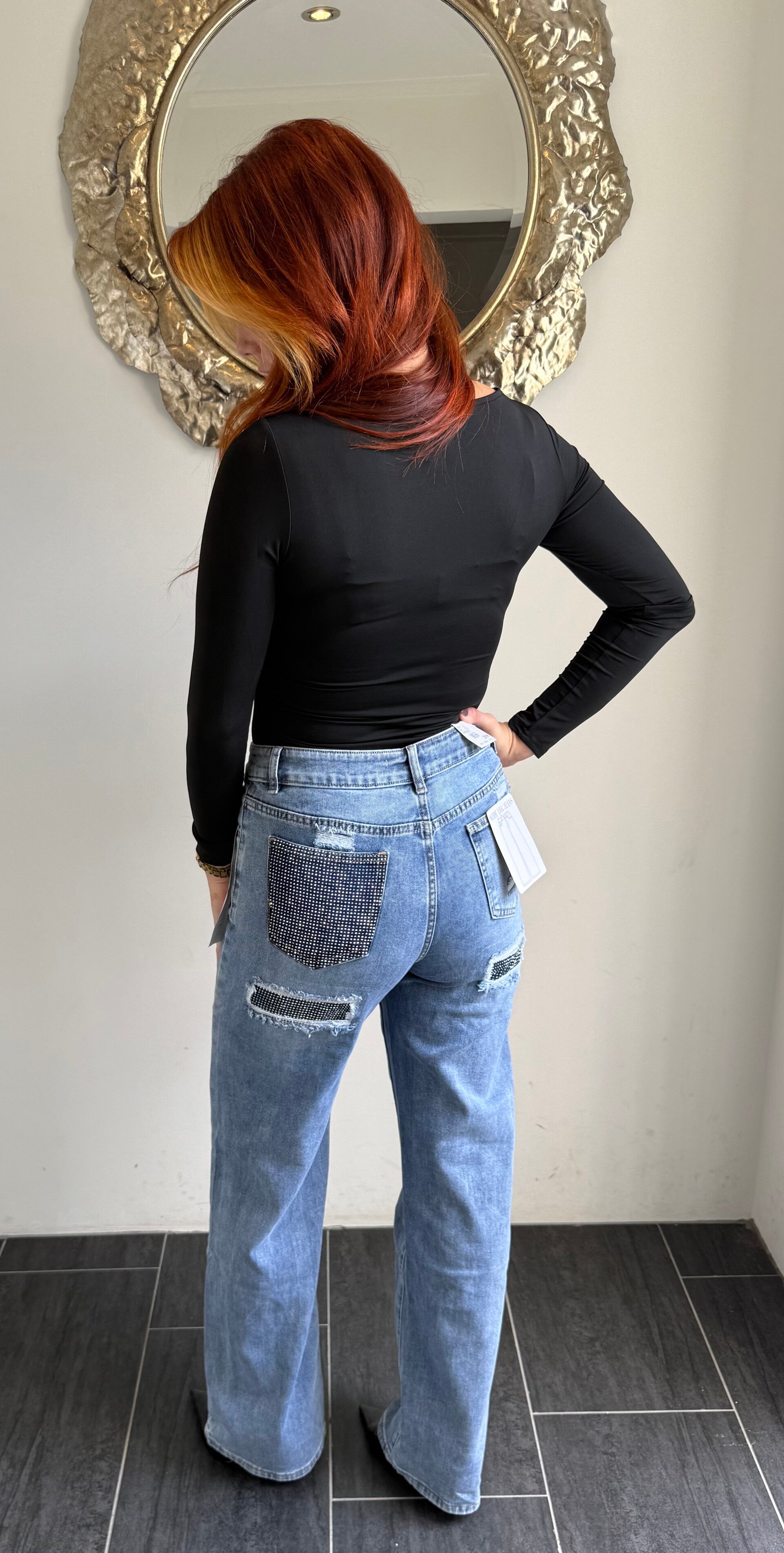 Jeans steentjes