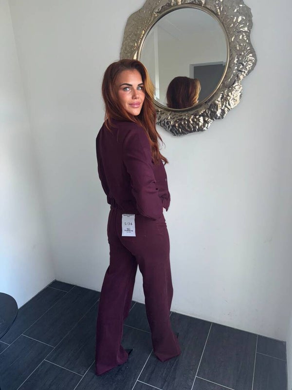 Queen hearts jeans rood