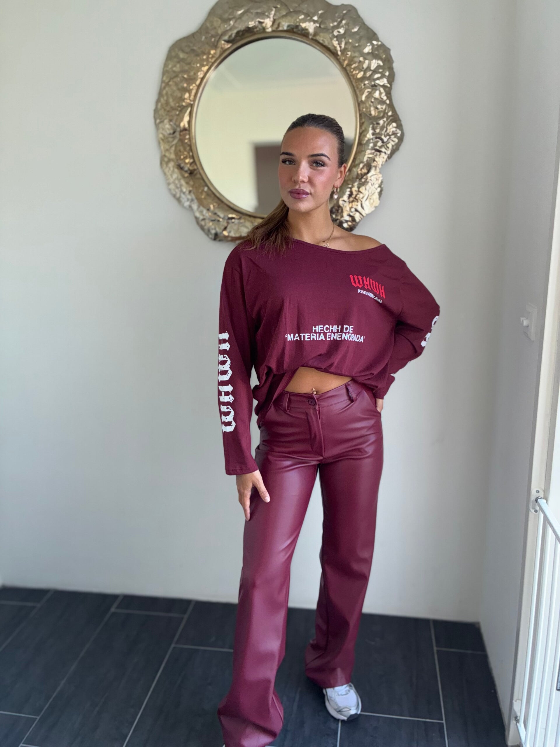 Leren broek