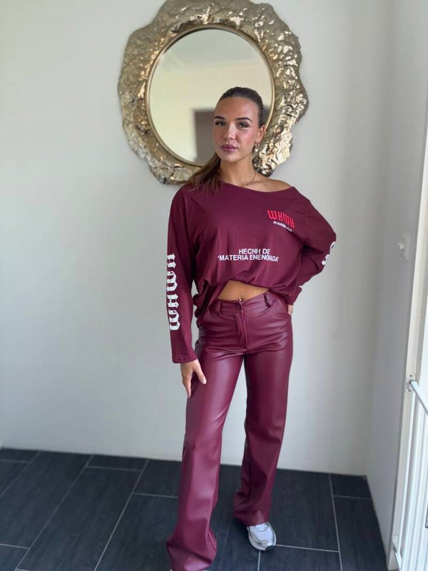 Leren broek
