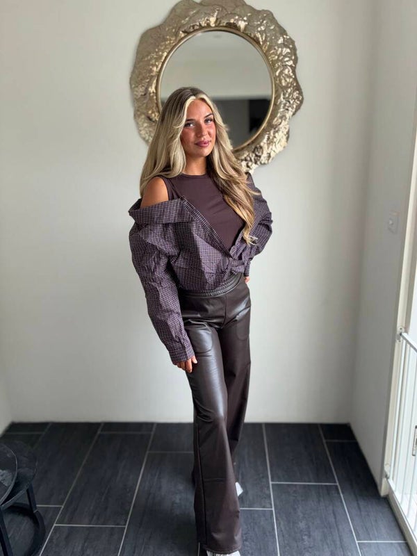 Leren broek 🤎